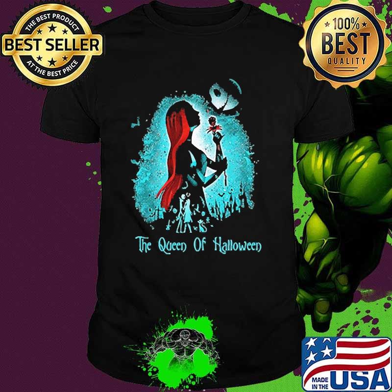 The queen of halloween moon shirt