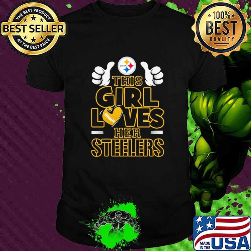 This Girl Loves Her Steelers Baseball Shirt