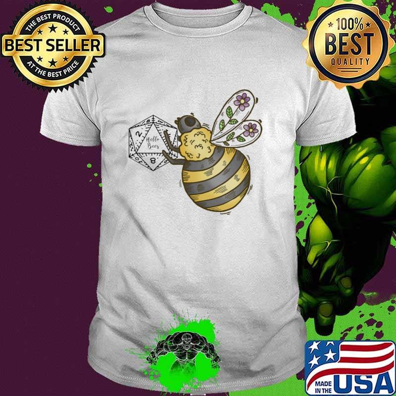 Top hello Bees Flower Dice Shirt