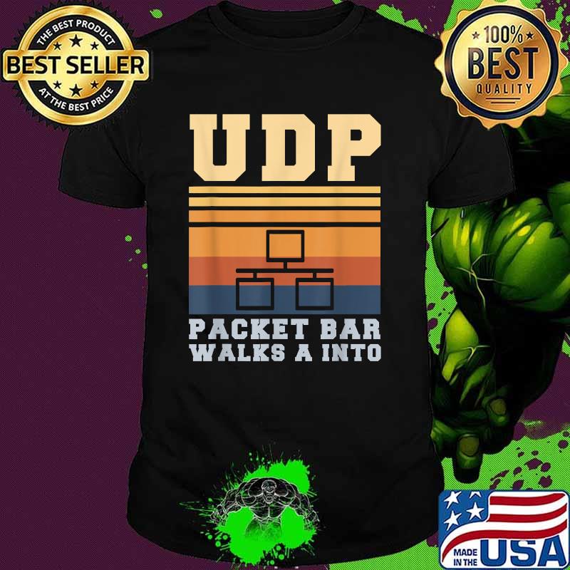 UDP Packet Bar Walks A Into Vintage T-Shirt