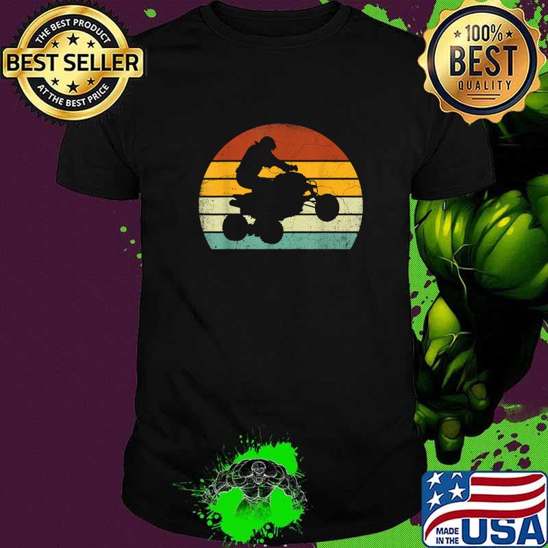 Vintage ATV 4 Wheeler Shirt Silhouette Retro Quad T-Shirt