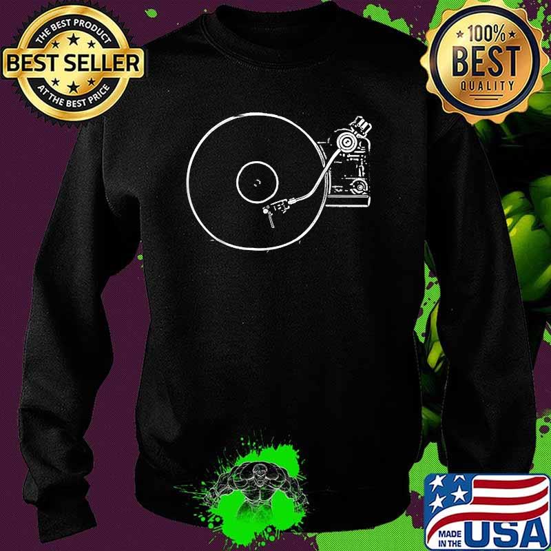 Vinyl Record Player Sketch Drawing T-Shirt Sweater Vinyl Record Player Sketch Drawing T-Shirt Sweater