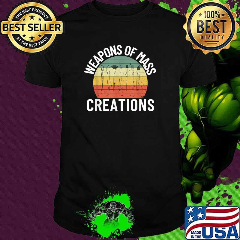 Weapons Of Mass Creations Artist Tools Art Painter Brush Vintage T-Shirt