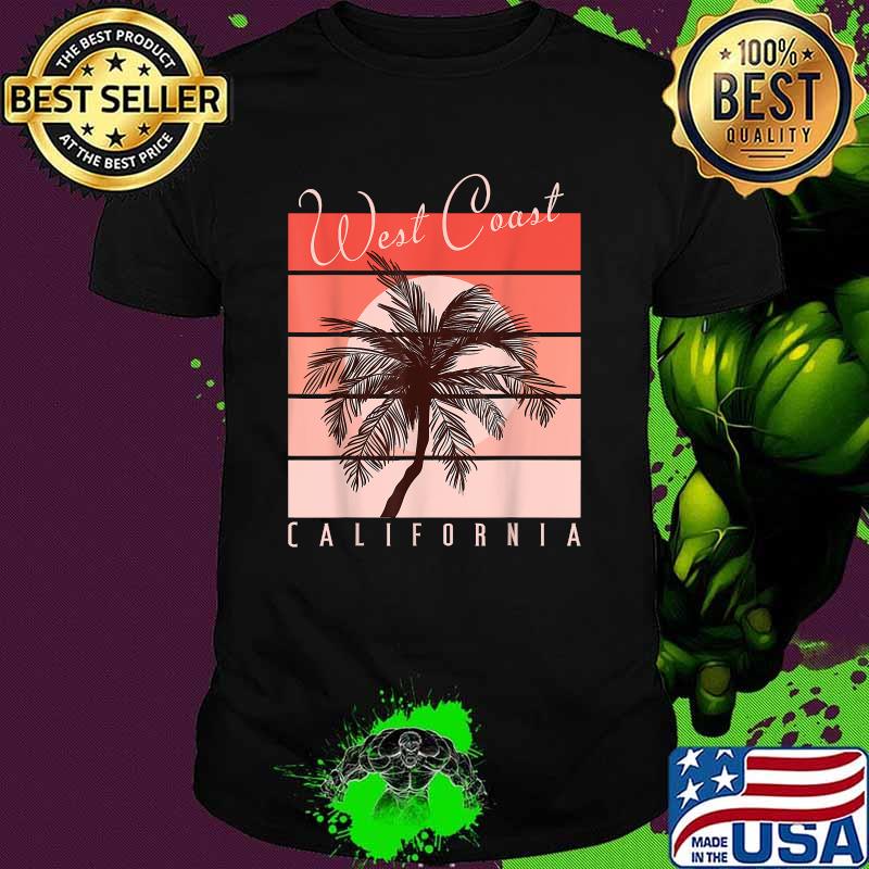 West Coast CALIFORNIA T-Sunset Retro T-Shirt