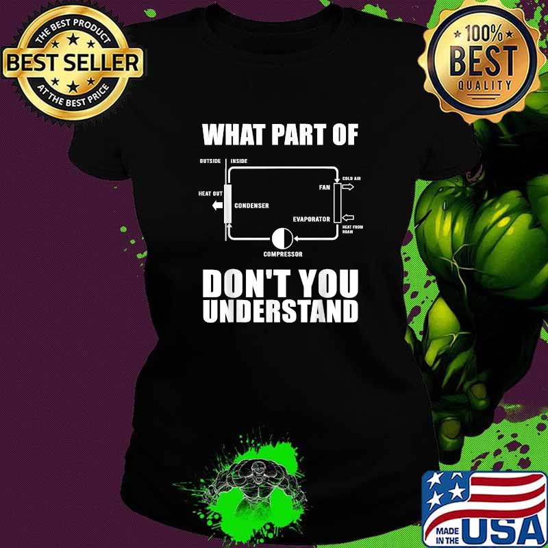 What Part Of Dont You Understand Air Conditioning Ventilation T-Shirt Ladies tee What Part Of Dont You Understand Air Conditioning Ventilation T-Shirt Ladies tee