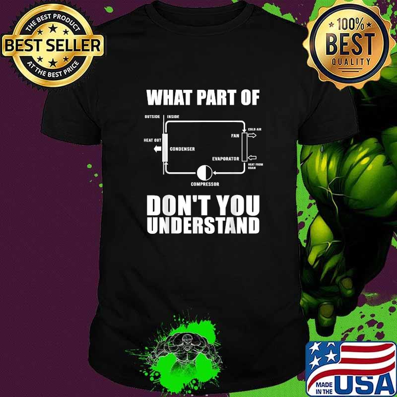What Part Of Dont You Understand Air Conditioning Ventilation T-Shirt What Part Of Dont You Understand Air Conditioning Ventilation T-Shirt