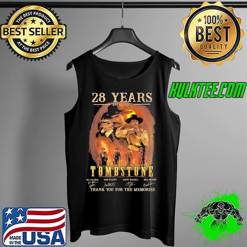28 years 1993 2021 Tomstone thank you for the memories signatures s Tank Top 28 years 1993 2021 Tomstone thank you for the memories signatures s Tank Top