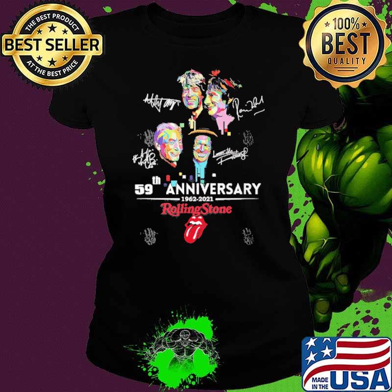59th Anniverasy 1962 2021 Rollingstone Shirt Ladies tee 59th Anniverasy 1962 2021 Rollingstone Shirt Ladies tee