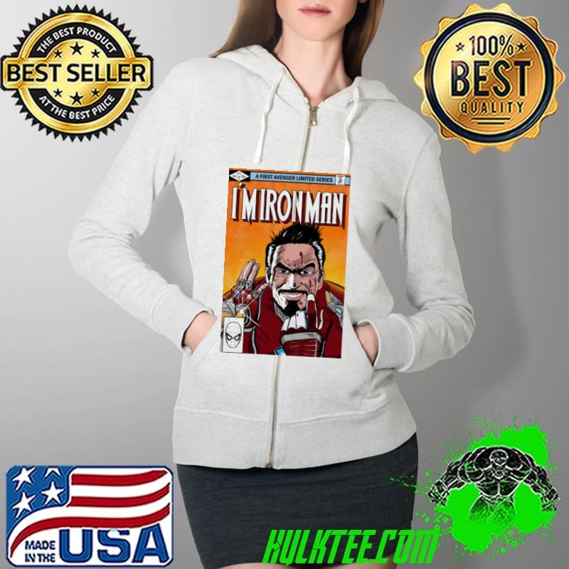 A first avenger limited series im iron man s Full Zip Hooded A first avenger limited series im iron man s Full Zip Hooded