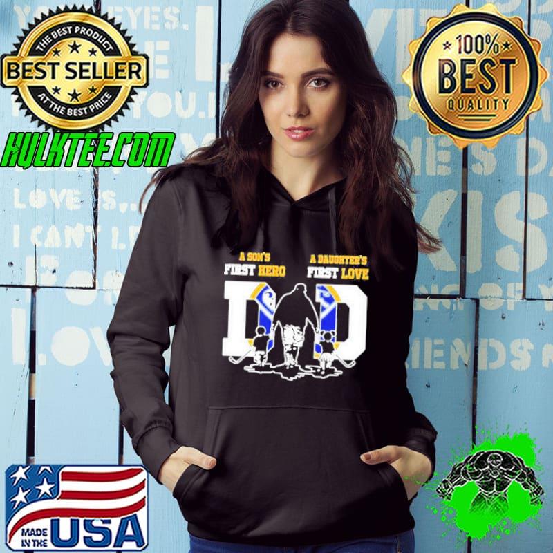 A Sons First Hero A Daughter’s First Love Buffalo Sabres Mother Father Day Shirt