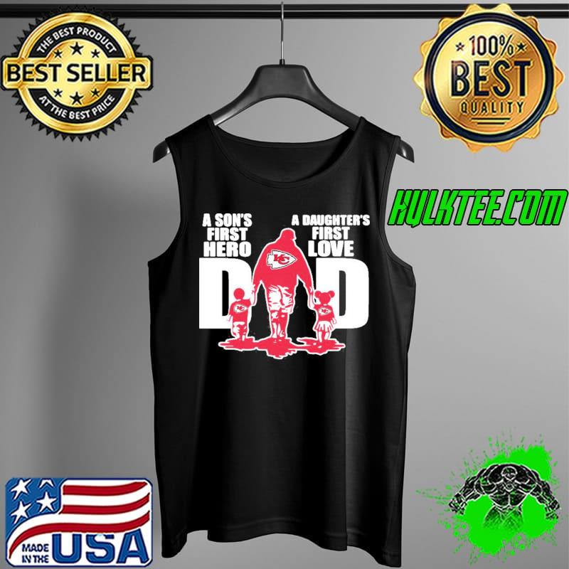 A Son’s First Hero A Daughter’s First Love Dad Kansas City Chiefs Happy Father’s Day Shirt Tank Top A Son’s First Hero A Daughter’s First Love Dad Kansas City Chiefs Happy Father’s Day Shirt Tank Top