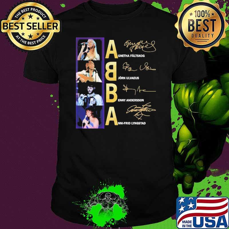 ABBA name of team signatures shirt
