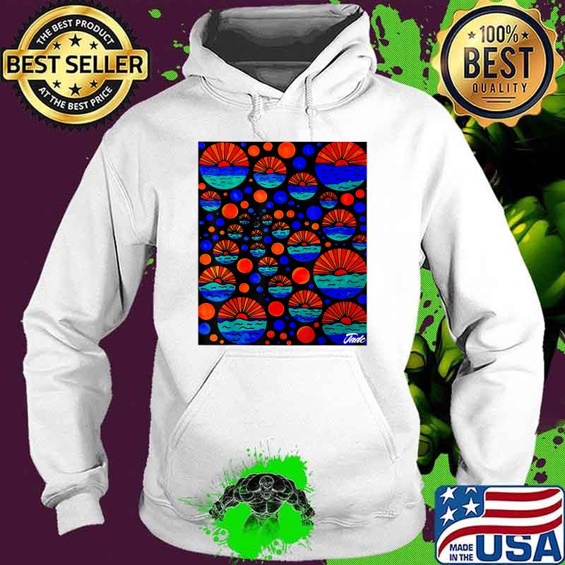 Abstract Sunset Beach T-Shirt Hoodie Abstract Sunset Beach T-Shirt Hoodie