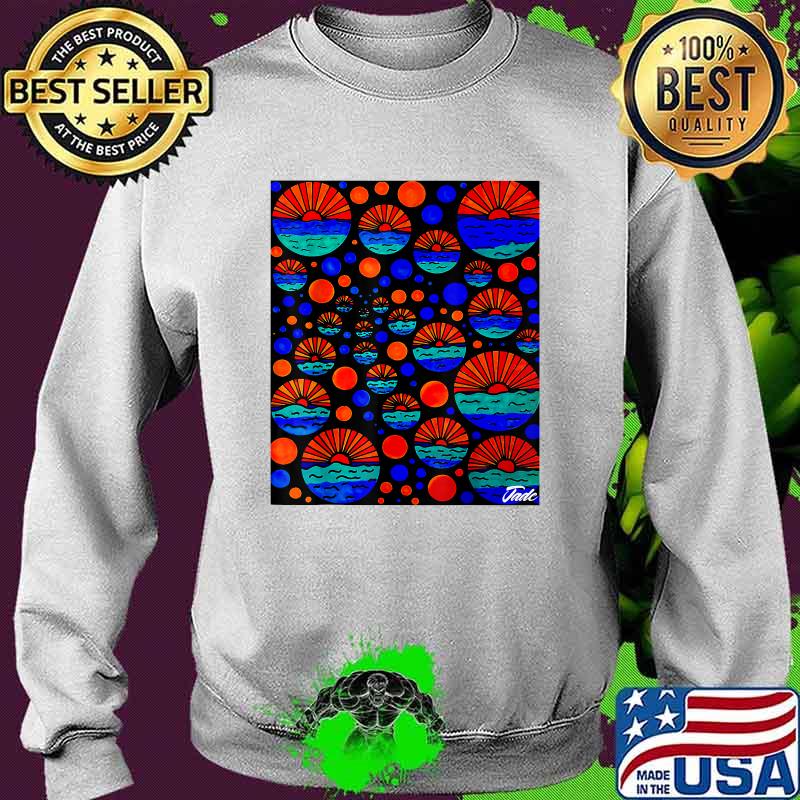 Abstract Sunset Beach T-Shirt Sweater Abstract Sunset Beach T-Shirt Sweater