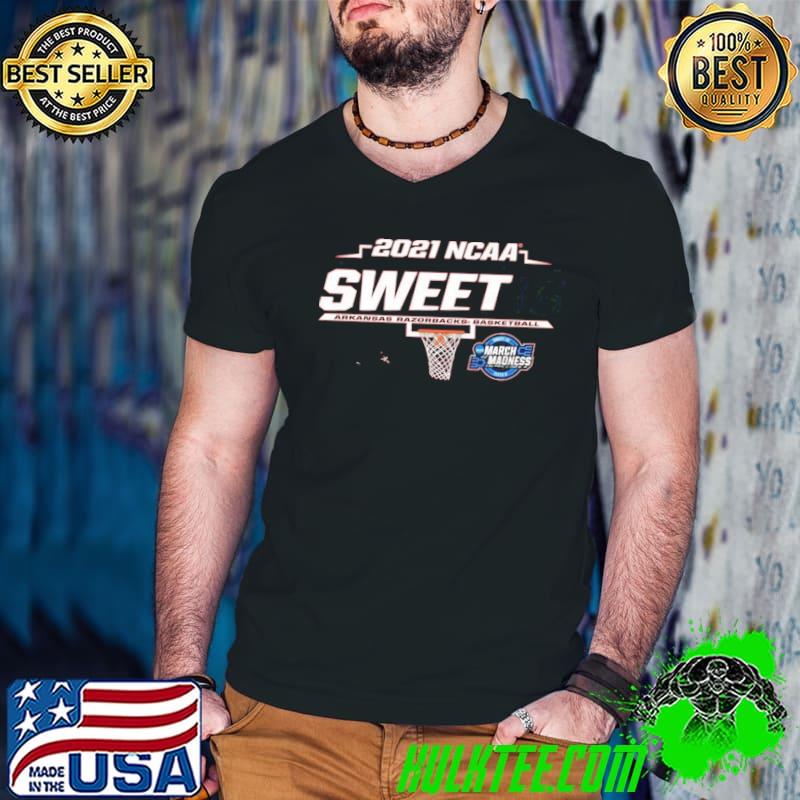 ARKANSAS RAZORBACKS 2021 NCAA SWEET 16 MARCH MADNESS SHIRT Guys V Neck ARKANSAS RAZORBACKS 2021 NCAA SWEET 16 MARCH MADNESS SHIRT Guys V Neck