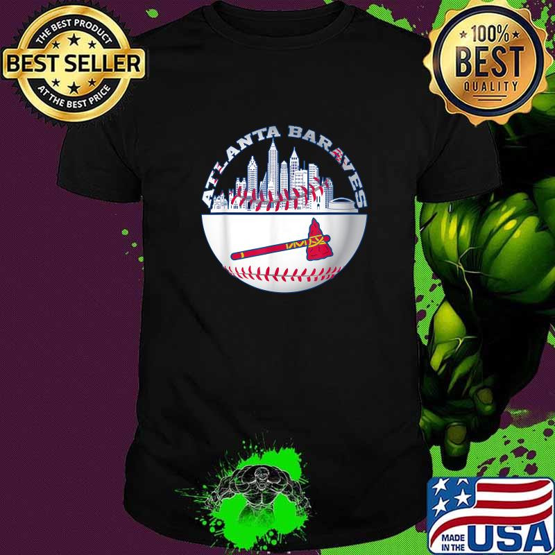Atlanta Baseball Distressed Game Day Brave Vintage Fan Lover T-Shirt