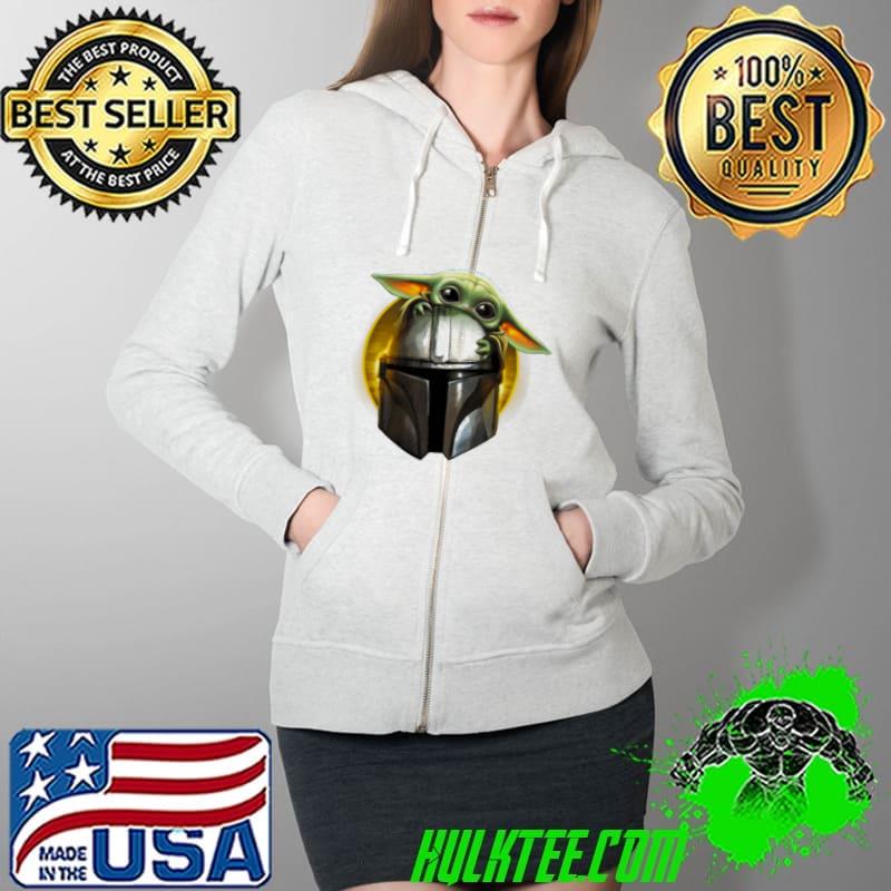 Baby yoda and head mandalorian s Full Zip Hooded Baby yoda and head mandalorian s Full Zip Hooded