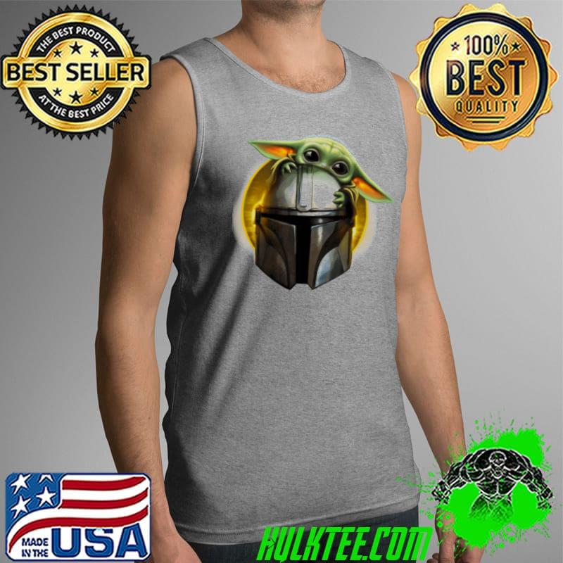 Baby yoda and head mandalorian s Tank Top Baby yoda and head mandalorian s Tank Top