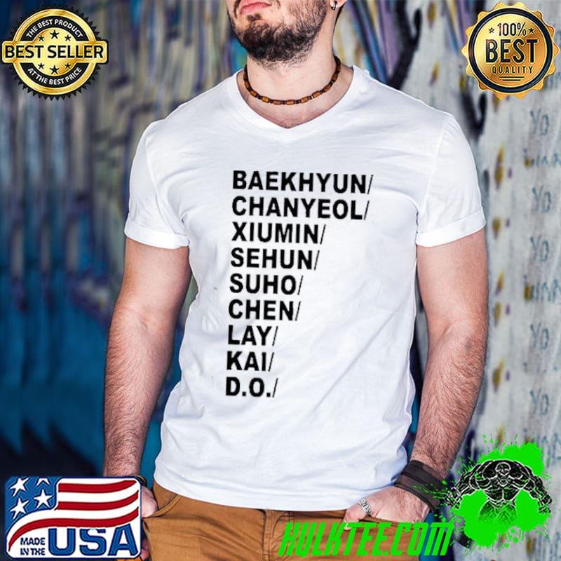 Baekhyun Chanyeol Xiumin Sehun Suho Chen Lay Kai D.o s Guys V Neck Baekhyun Chanyeol Xiumin Sehun Suho Chen Lay Kai D.o s Guys V Neck