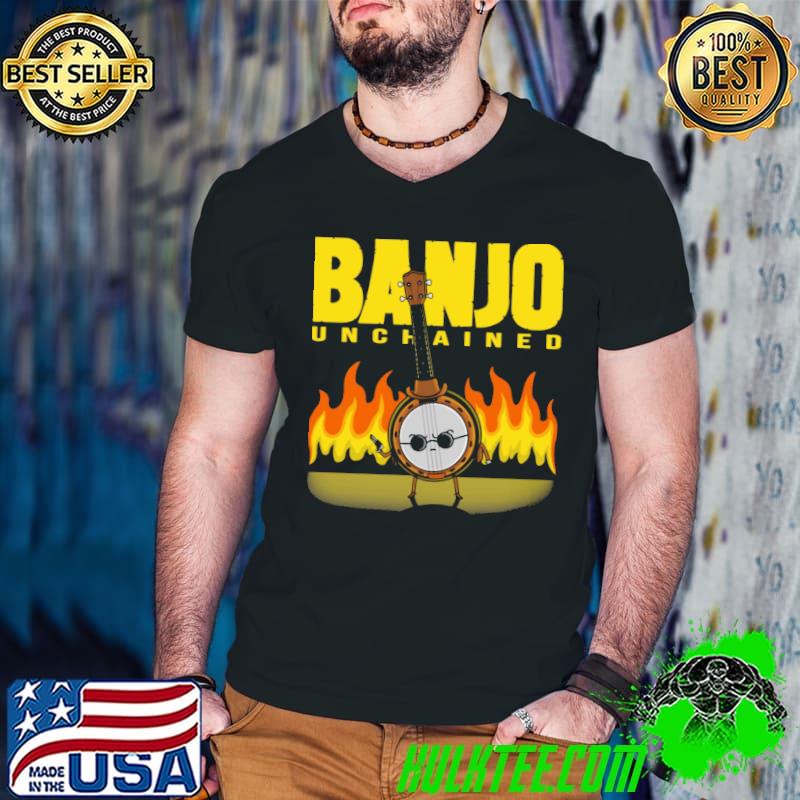 banjo unchained s Guys V Neck banjo unchained s Guys V Neck