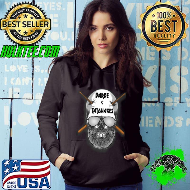 Barbe Tatouages Retro Skull Shirt