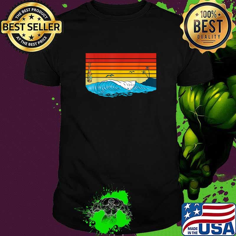 Barrels and Beer Retro Vintage Sunset T-Shirt