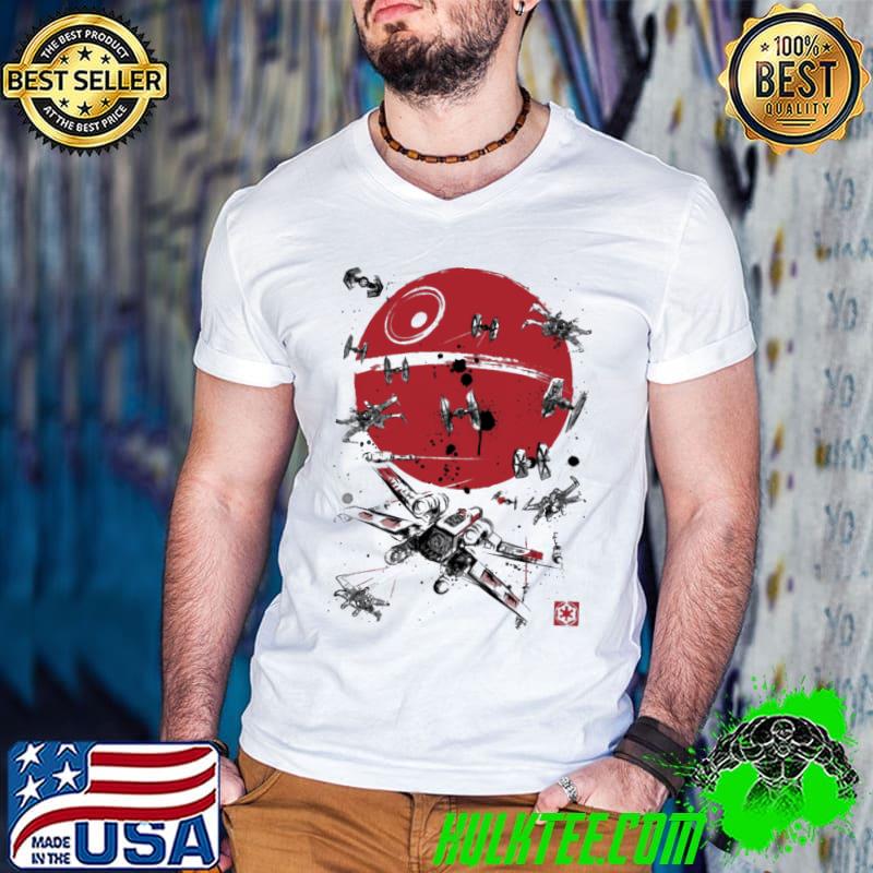 Battle Of Yavin Blood Moon Shirt Guys V Neck Battle Of Yavin Blood Moon Shirt Guys V Neck