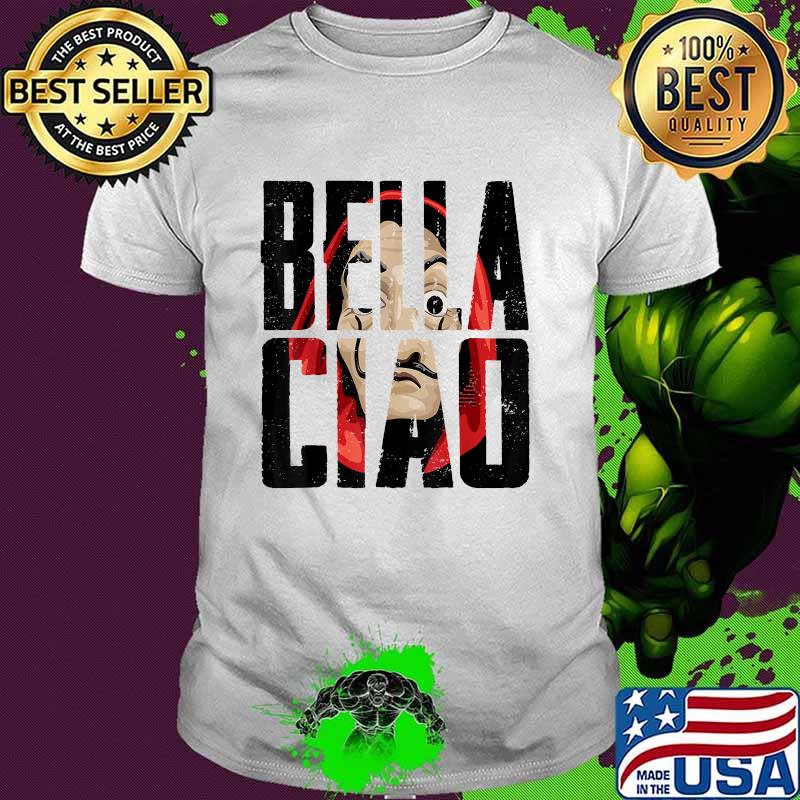 Bella Ciao bank robbery money Halloween heists T-Shirt