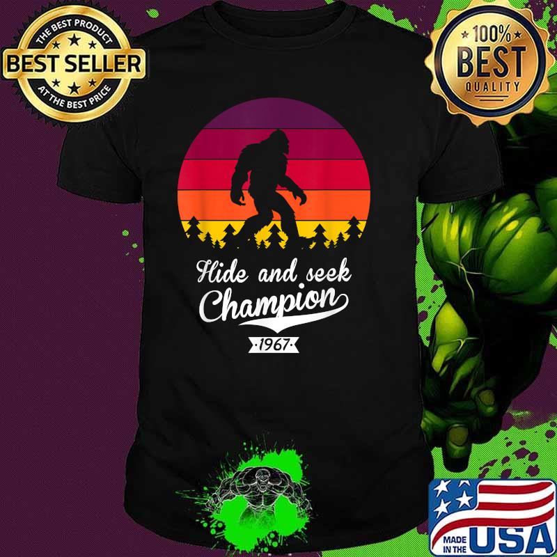 Bigfoot Hide and Seek Champion Retro 1967 T-Shirt
