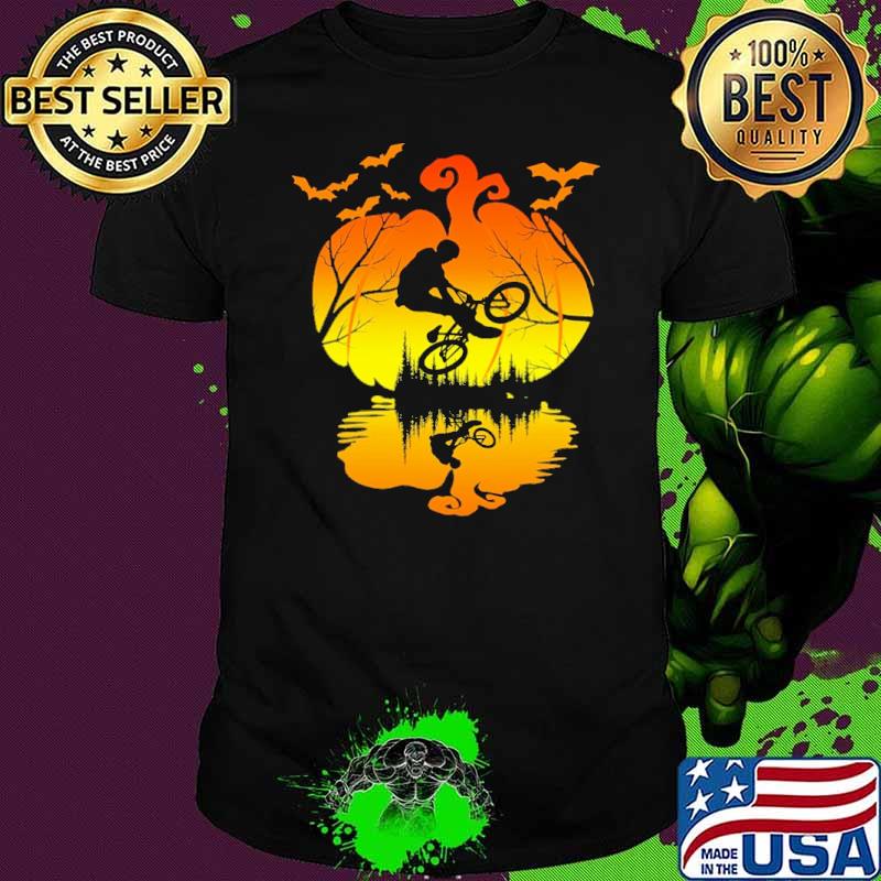 BMX Silhouette Pumpkin Halloween Shirt