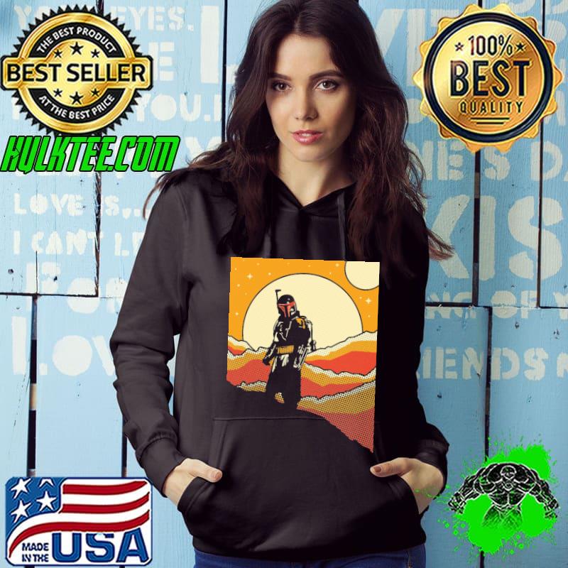 Boba fett bounty hunter sun star wars shirt