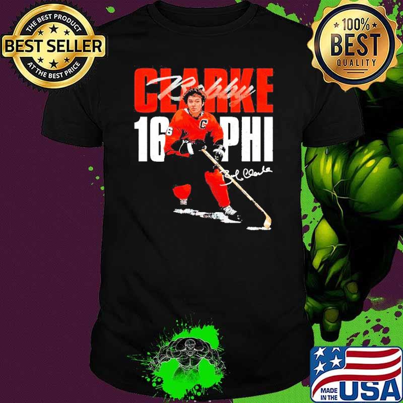 Bobby Clarke Philadelphia Bold signature hockey shirt