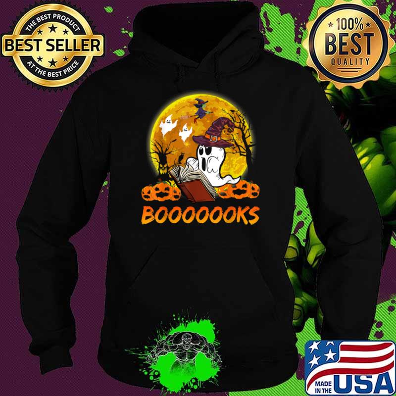 Booooooks Boo Reading Books Halloween Pumpkin Shirt Hoodie Booooooks Boo Reading Books Halloween Pumpkin Shirt Hoodie