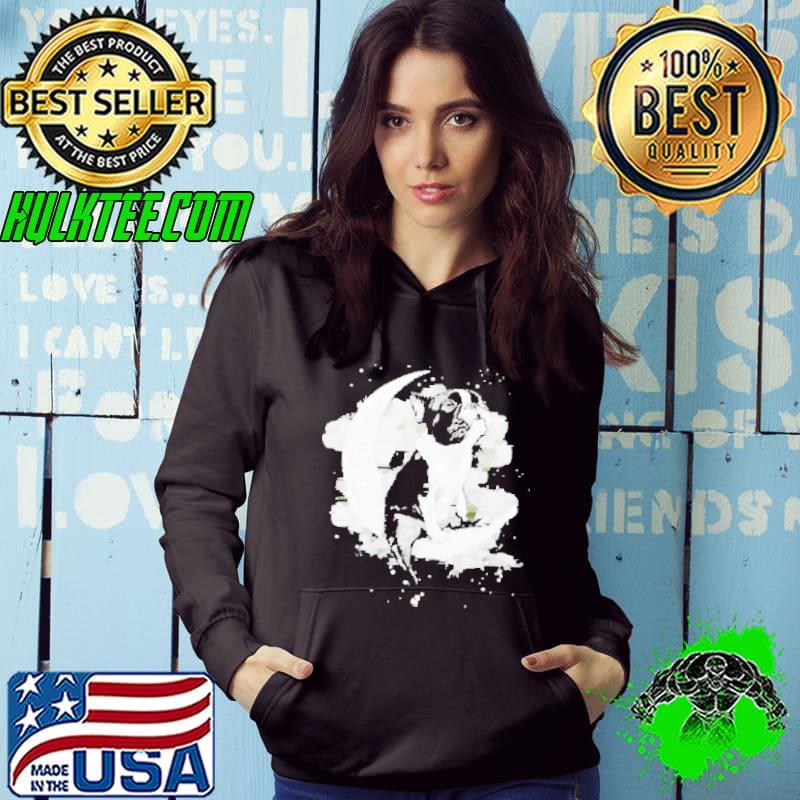 Boston Terrier sit on the moon shirt