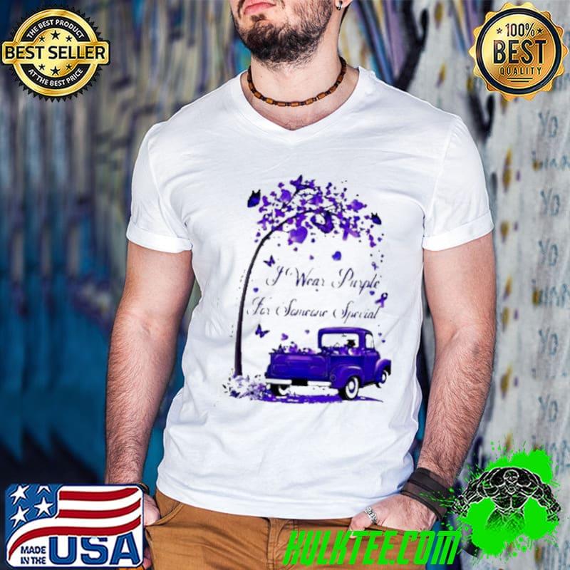 Butterflies I wear Purple for My Aunt Jeep Pandemic Cancer Awareness Shirt Guys V Neck Butterflies I wear Purple for My Aunt Jeep Pandemic Cancer Awareness Shirt Guys V Neck