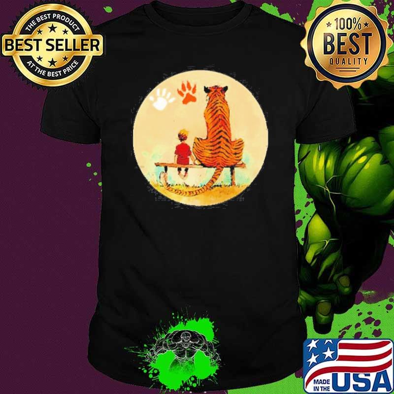 calvin and hobbes tiger shirt