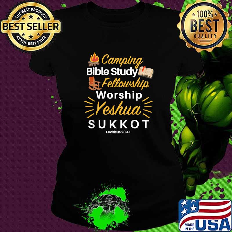 Camping Bible Study Fellowship Worship Yeshua Sukkot Biblical Feast Celebration Gear Youth T-Shirt Ladies tee Camping Bible Study Fellowship Worship Yeshua Sukkot Biblical Feast Celebration Gear Youth T-Shirt Ladies tee