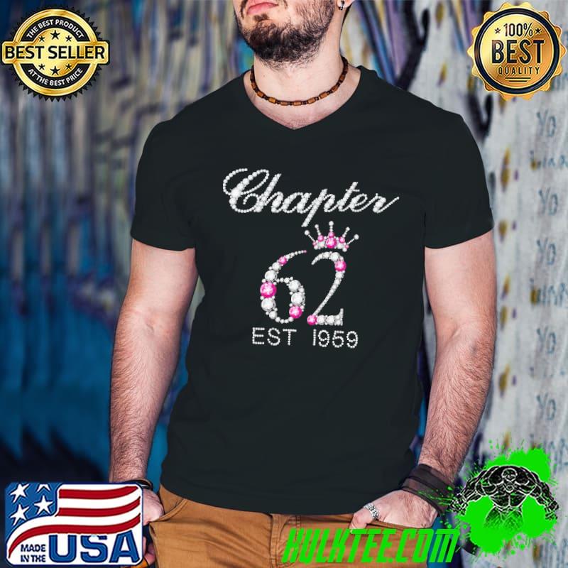 Chapter est 1959 62th birthday diamond s Guys V Neck Chapter est 1959 62th birthday diamond s Guys V Neck