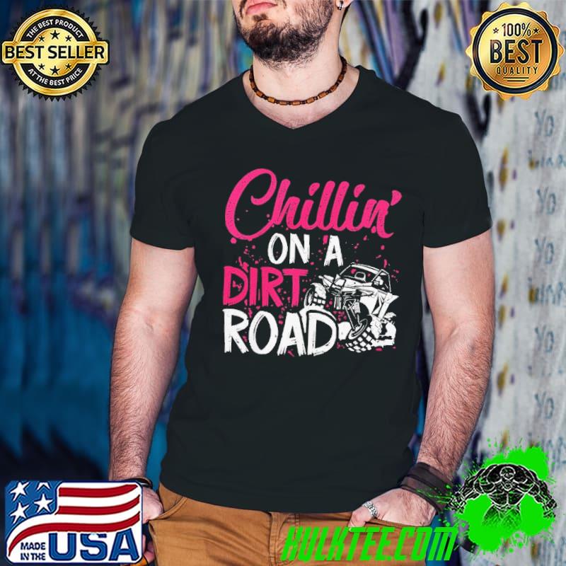 Chillin on a dirt road side to side s Guys V Neck Chillin on a dirt road side to side s Guys V Neck