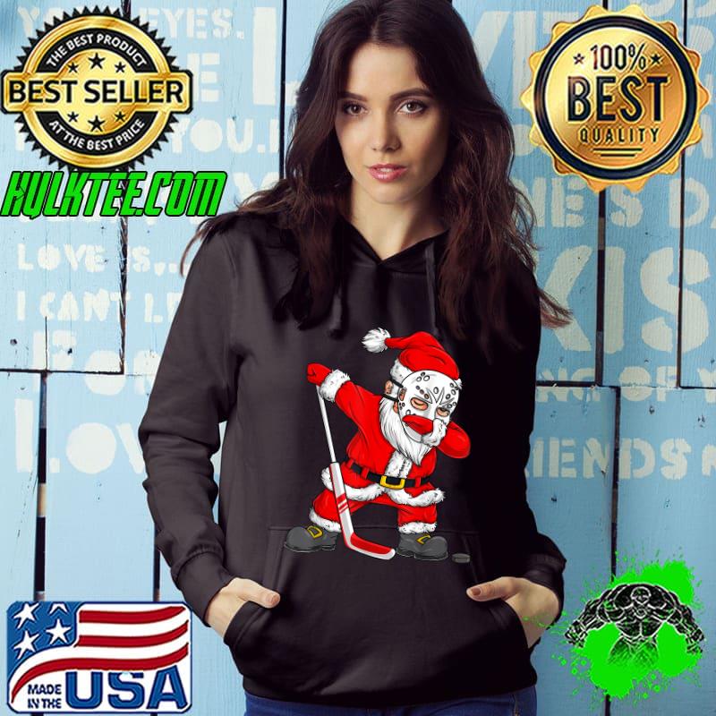 Christmas Santa Dabbing Hockey Player Boys Kids Dab Xmas T-Shirt