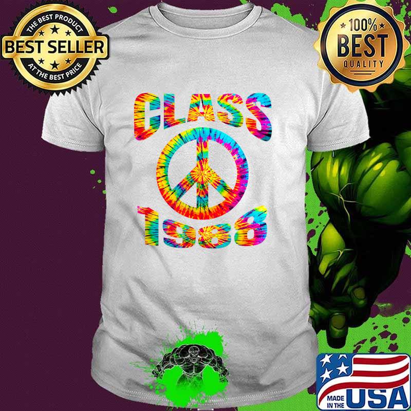 Class of 1988 Retro Vintage Tie Dye Peace T-Shirt