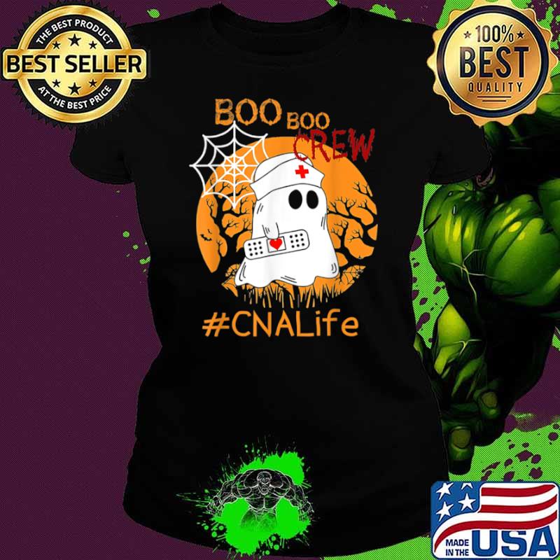 CNA Boo Boo Crew Nurse Ghost Halloween Costumes Ghost NurseShirt Ladies tee CNA Boo Boo Crew Nurse Ghost Halloween Costumes Ghost NurseShirt Ladies tee