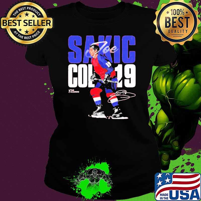 Colorado Avalanche Joe Sakic 19 Shirt Ladies tee Colorado Avalanche Joe Sakic 19 Shirt Ladies tee