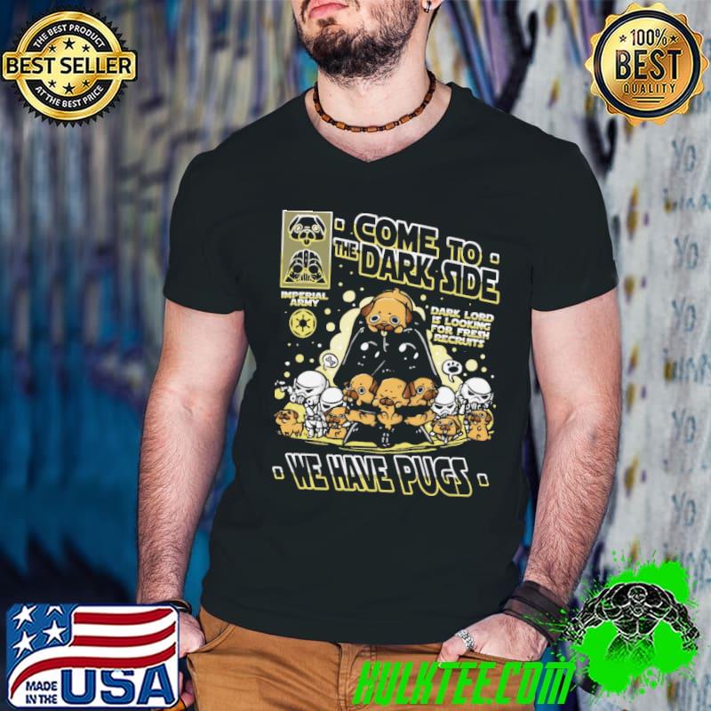 Come To The Dark Side We Have Pugs Shirt Guys V Neck Come To The Dark Side We Have Pugs Shirt Guys V Neck
