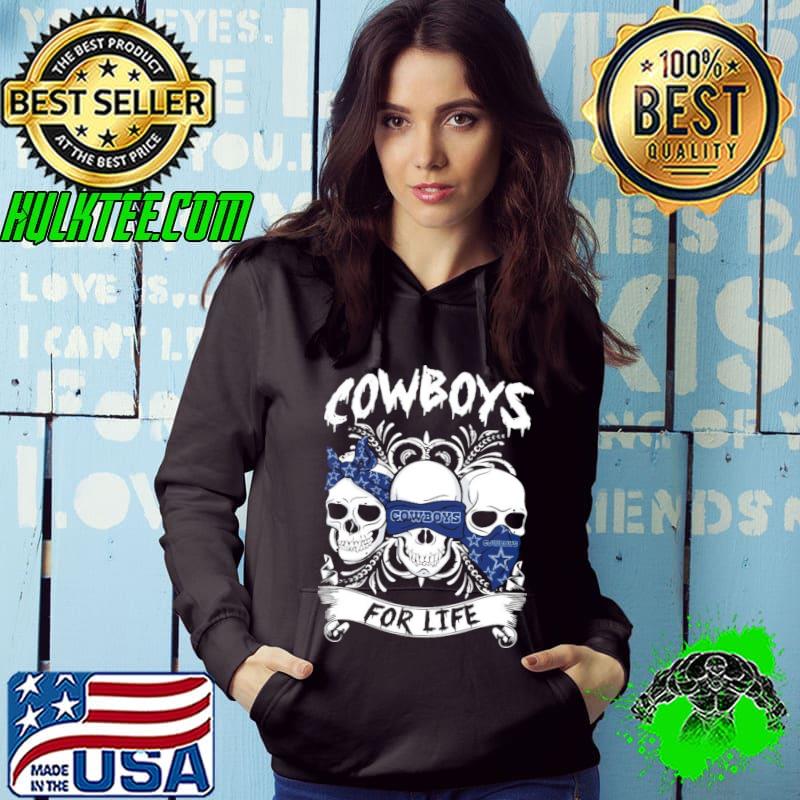 Cowboys for life Skull Halloween shirt