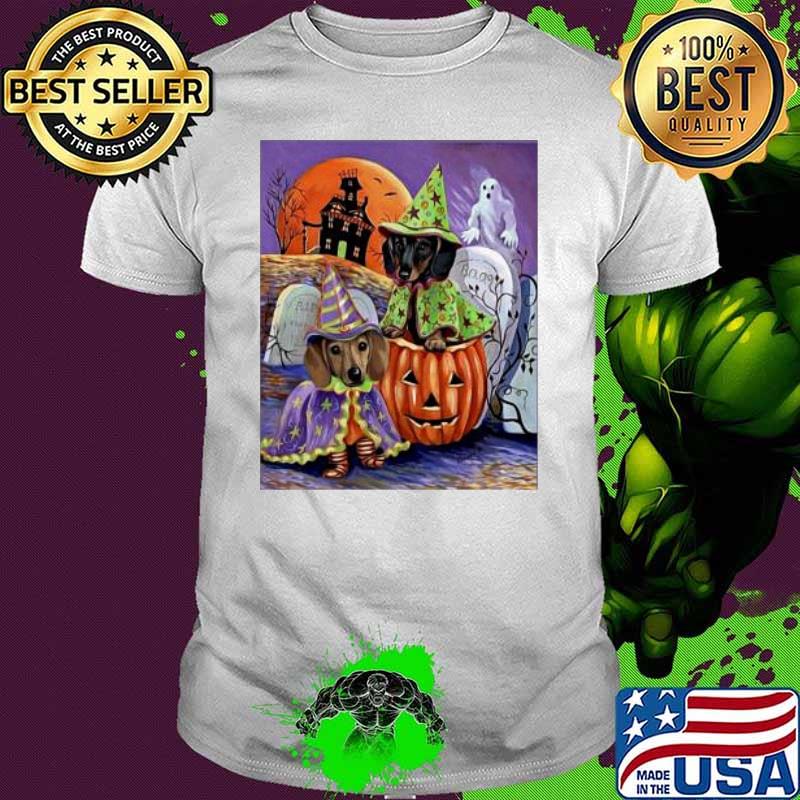Dachshund Halloween Pumpkin Boo 2021 Shirt
