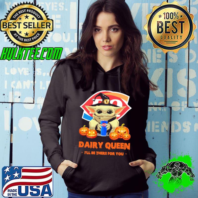 Dairy queen ill be there for you yoda and pumpkin halloween shirt