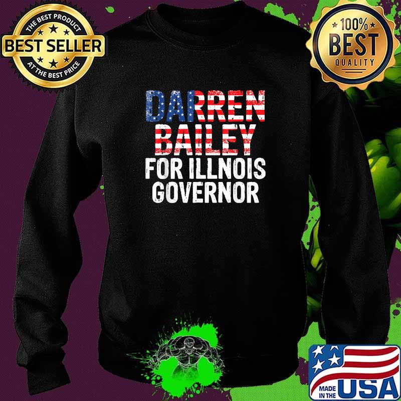Darren Bailey for illinois governor american flag T-Shirt Sweater Darren Bailey for illinois governor american flag T-Shirt Sweater