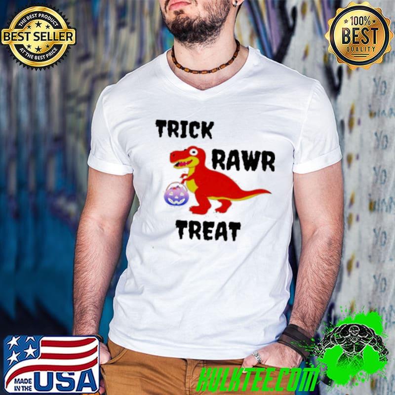 Dinosaur halloween trick rawr treat pun s Guys V Neck Dinosaur halloween trick rawr treat pun s Guys V Neck