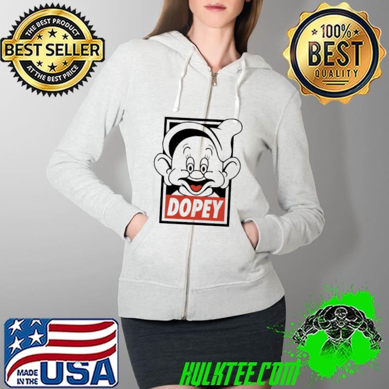 Disney Snow White Dopey Quiet Shirt Full Zip Hooded Disney Snow White Dopey Quiet Shirt Full Zip Hooded